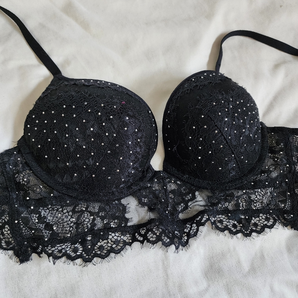 La senza Black Lace Bra